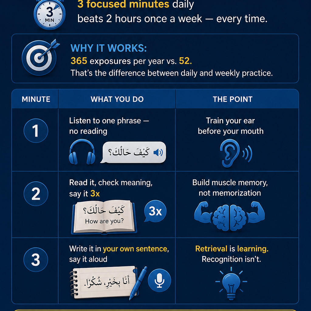 Learn Arabic in 3 Minutes a Day - The Daily Routine That Actually Works 1 image 29